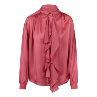 Ulla Johnson Blouses, female, Pink, Size: XS Gesture Silk Blouse