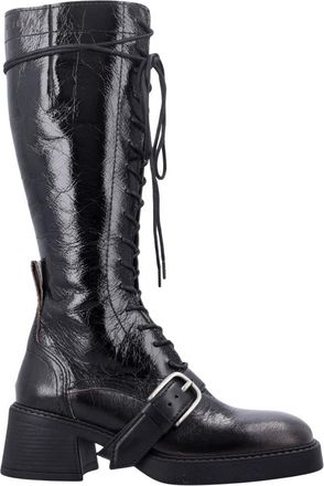 Miista Iwona Lace Tall Boot - - Shoes - Donna - Nero - 39 EU