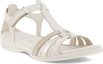 Ecco Flash Sandal in Limestone/White Gold/Beige at Nordstrom Rack, Size 5-5.5Us / 36Eu