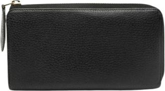 Louis Vuitton Pre-owned Wallets, female, Black, Size: ONE SIZE Pre-owned Portefeuille Comete Leather Long Wallet