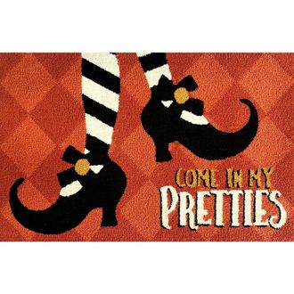 R16 Home Come In My Pretties Doormat in Orange/black at Nordstrom Rack