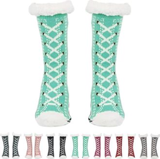 Generic Slipper Socks Ultra-Thick Cute Slipper Home Socks Non-Slip Indoor Winter Warm Home Socks for Women Men, Cozy Soft Thermal House Socks with Grippers