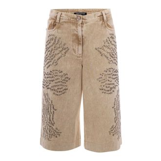 Patrizia Pepe Patrizia Pepe, Long Shorts, female, Beige, Size: W26 Long Shorts