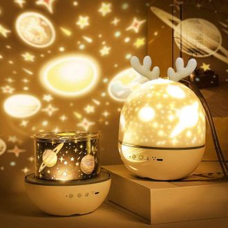 OEM Proyector De Luz Nocturna Para Beb&eacute;s, Luz Nocturna Led Para Ni&ntilde;os, L&aacute;mpara Musical Y Luminosa, Giratoria 360&deg;, 8 Canciones, 6 Pel&iacute;culas Proyectadas, L