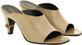 Versace Mule Sandal in Dove Grey Gold at Nordstrom, Size 36.5