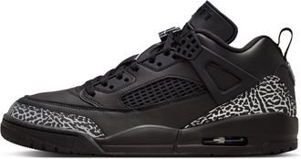 Air Jordan Mens Jordan Spizike Low Black Metallic Silver
