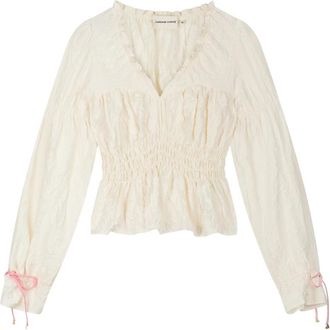 Fab By Fabienne Chapot Fera Top - Dames - Blouses - Beige - L - Overhemden