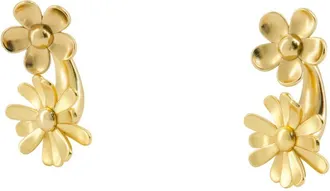Marc Jacobs Womens Daisy Wild Statement Earrings Hair Clips - Marc Jacobs Metal Gold Accessories Hair-Accessories