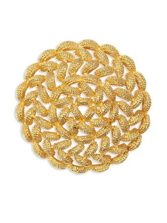 Susan Caplan Vintage Spilla Monet anni 50 - Oro