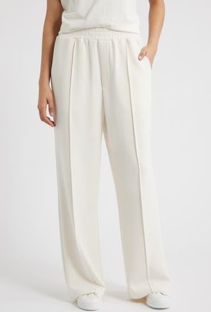 Bernardo Pintuck Wide Leg Pants in Gardenia at Nordstrom, Size X-Small