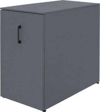 Hhg [nunca Usado] Armario Archivador Hhg-152, Armario De Oficina De Acero, Con Rueda De Apoyo Y Compartimentos De Almacenamiento, Metal, 74 X 43 X 80 Cm, 