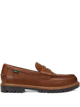 Polo Ralph Lauren Jett loafers - men - Calf Leather/Calf Leather/Rubber - 45 - Brown