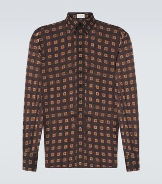 Saint Laurent Printed wool shirt