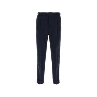 Pantaloni Torino Broeken, Heren, Blauw, XL, Pantaloni a spina di pesce plissettati