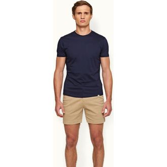 Orlebar Brown Bulldog Stretch-Cotton Mid-Length Stretch-Cotton Shorts in Sand Dune at Nordstrom, Size 36