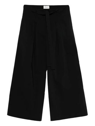St.Agni Broek met gestrikte taille - Zwart