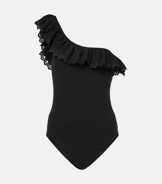 Ulla Johnson Solara Maillot ruflfed swimsuit