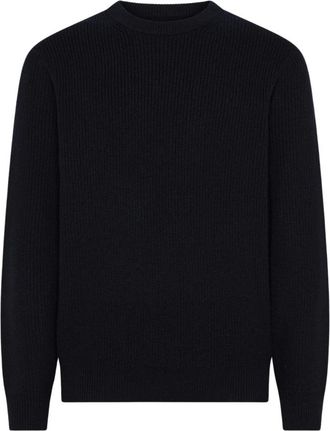Sun 68 Maglione Caldo in Lana a Coste Inglesi - - Knitwear - Uomo - Blu - L