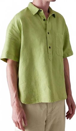 Toast Short Sleeve Pullover Shirt In Matcha