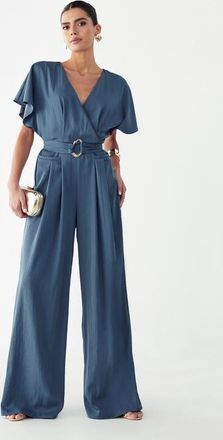BWLDR Zarah Jumpsuit in Steel Blue at Nordstrom, Size 12