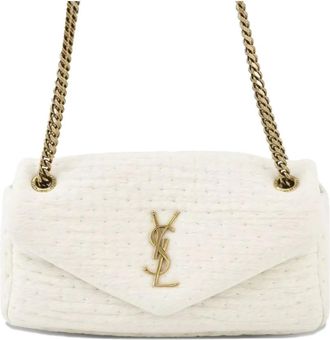 Saint Laurent 2010-2025 Small Wool Calypso shoulder bag - Bianco