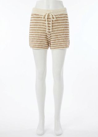 Z Supply Lyla Striped Sweater Shorts In Taro