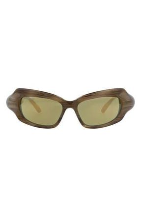 Balenciaga 59mm Cat Eye Sunglasses in Havana Havana Bronze at Nordstrom Rack
