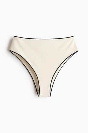 H&M Bikinihose High Waist - Cremefarben