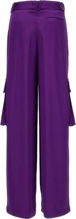 Versace Satin Cargo Pants - Purple