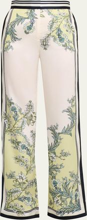 Veronica Beard Grigore Satin Wide-Leg Pants