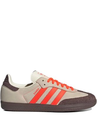 adidas Samba OG Solar Orange/Cream sneakers - women - Fabric/Nubuck Leather/Suede/Rubber - 6.5 - Neutrals