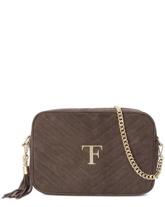 Tiffany & Fred Quilted Suede Camera Bag