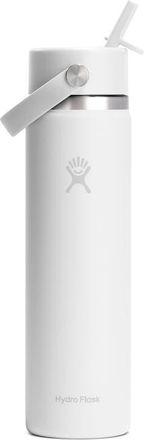 Hydro Flask 24-Ounce Wide Mouth Flex Straw Cap Bottle in White at Nordstrom