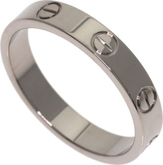 Cartier Silver White Gold (18K) Band Ring (Pre-Owned)