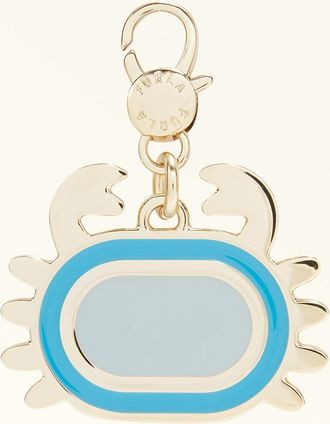 Furla Hashtag Charm Ciano Blu Metallo + Smalto Donna