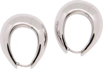 Tom Wood Ice Hoops Oorbellen - Dames - Oorbellen - Grijs - ONE Size - Accessoires