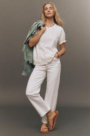 Pilcro The Bennie Puff-Sleeve Crew-Neck Tee by Pilcro