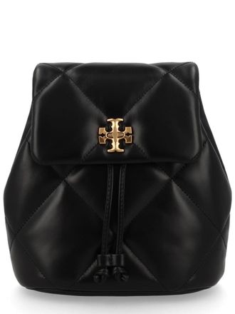 Tory Burch Womens Mini Backpack Kira Black Leather Backpacks