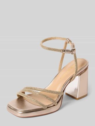 Alma En Pena Sandalette mit Strasssteinbesatz in Metallic Braun, Gr&ouml;&szlig;e 36