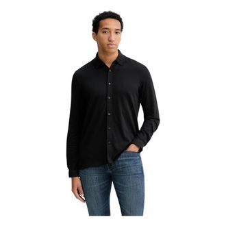 Marc O'Polo Hombre, Camisas, Negro, Talla: S