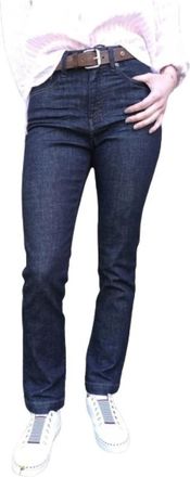 Denim Studio Colette Straight Leg Jeans - Dames - Regular Fit Jeans - Blauw - W26 - Katoen - Jeans