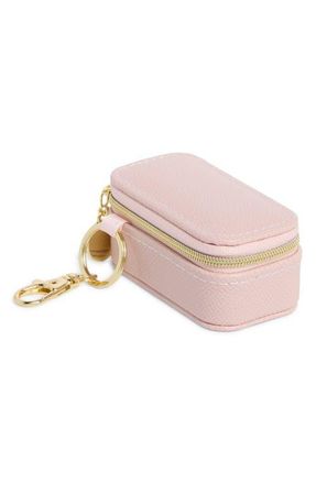 Nordstrom Mini Travel Jewelry Case Key Chain in Rose at Nordstrom