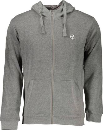 Sergio Tacchini Mens Hooded Sweater In Gray