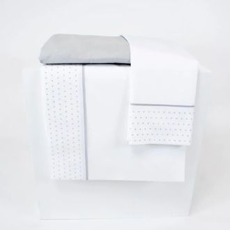 Casa da Laura S&aacute;banas 100% algod&oacute;n 200 hilos vibo gris cama 105 1 almohada 45 x 12