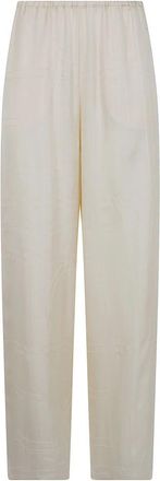 Toteme Wide Broeken - Dames - Broeken - Beige - S - Broeken