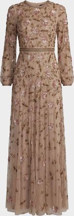 Mac Duggal Embellished Tulle Fit & Flare Gown