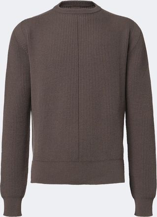 Rick Owens Pullover in lana vergine in maglia a coste