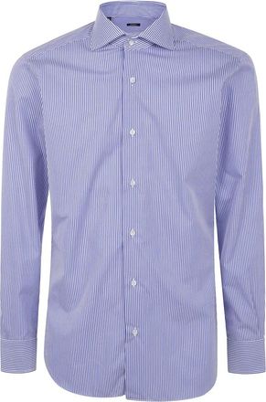 Barba Hombre, Camisas, Azul, Talla: L