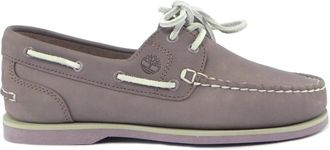 Timberland Paarse Nubuck Casual Schoenen - Dames - Bootschoenen - Paars - 38 EU - Leer - Schoenen
