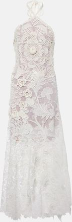 Oscar De La Renta Crochet guipure lace gown